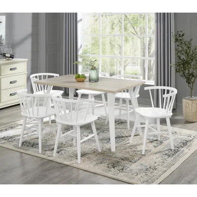 Streamdale Furniture Streamdale Alwynn 7-piece Dining Set: Table & 6 Windsor Chairs