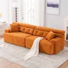 Streamdale Furniture Streamdale Amber Orange Chenille Sectional Sofa With Pillows