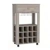 Streamdale Furniture Streamdale Ambler 1-drawer 12-bottle Wine Cabinet Light
