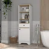Streamdale Furniture Streamdale Andalusia 1-drawer 3-shelf Linen Cabinet Light