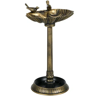 Streamdale Furniture Streamdale Antique Bird Bath With Pedestal Planter