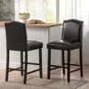Streamdale Furniture Streamdale Antique-styled Walnut Counter Stools (set Of 2) With Exquisite Craftsmanship