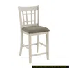 Streamdale Furniture Streamdale Antique White Wood Counter Height Chair Set 2 Piece