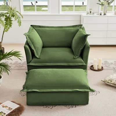 Streamdale Furniture Streamdale Armchair With Ottoman Set