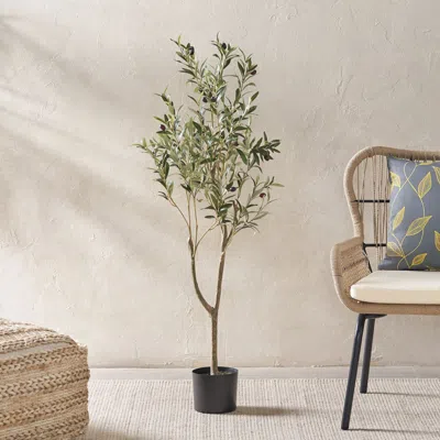 Streamdale Furniture Streamdale Artificial Olive Tree - 47" Tall - Pre-potted