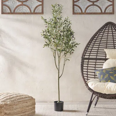 Streamdale Furniture Streamdale Artificial Olive Tree - 71" Tall - Pre-potted
