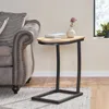 Streamdale Furniture Streamdale Artisan-crafted Mango Wood End Table With Iron Frame