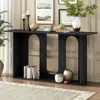 Streamdale Furniture Streamdale Ash Veneer Console Table With Shelf