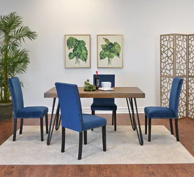 Streamdale Furniture Streamdale 5-piece Dining Set With Ergonomic Chairs