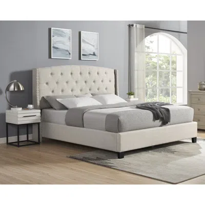 Streamdale Furniture Streamdale Astral Tufted Wingback Bedroom Set