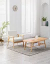 Streamdale Furniture Streamdale Bahamas Coffee Table And Beige Chair Set