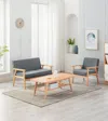 Streamdale Furniture Streamdale Bahamas Coffee Table Loveseat Chair Set