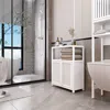 Streamdale Furniture Streamdale Bamboo Storage Cabinet With Shelves