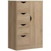 Streamdale Furniture Streamdale Bathroom Cabinet With 4 Drawers And Door, Oak