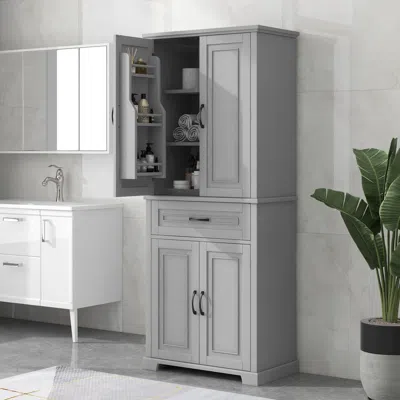 Streamdale Furniture Streamdale Bathroom Storage Cabinet With Adjustable Shelf