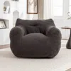 Streamdale Furniture Streamdale Bean Bag Sofa Chair With Armrests, High-density Foam, Comfy For Living Room/bedroom In Gray