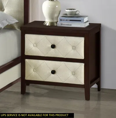 Streamdale Furniture Streamdale Beautiful Cherry Espresso Finish Nightstand 1 Piece Designed