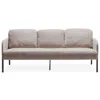 Streamdale Furniture Streamdale Beige Fabric Sofa - 3 Seater, Modern, Small Space