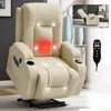 Streamdale Furniture Streamdale Beige Power Lift Recliner W/ Massage, Heat, Usb & Cup Holders In Neutral
