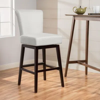 Streamdale Furniture Streamdale Beige Swivel Counter Stool: Comfort, Style In Any Room