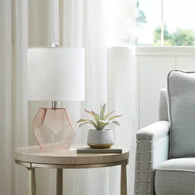 Streamdale Furniture Streamdale Bella Geometric Glass Table Lamp