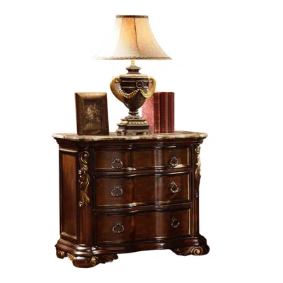 Streamdale Furniture Streamdale Bella Nightstand Dark Walnut In Brown
