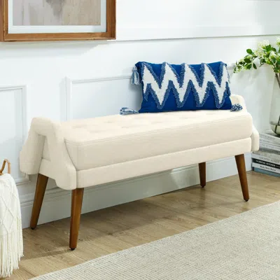 Streamdale Furniture Streamdale Bench Loop Yarn, Soft Cushion, Geometric Arms