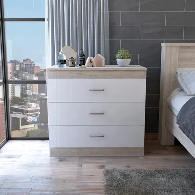 Streamdale Furniture Streamdale Bethage 3-drawer Dresser White