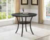 Streamdale Furniture Streamdale Biony Dining Collection Espresso Wood Counter Height Nailhead Round Dining Table
