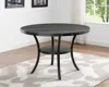Streamdale Furniture Streamdale Biony Dining Collection Espresso Wood Railhead Dining Table