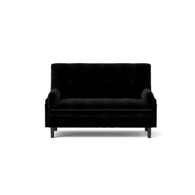 Streamdale Furniture Streamdale Black 2 Seater Sofa Sleeper With Recline Fuction