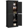 Streamdale Furniture Streamdale Black 72" Kitchen Pantry Cabinet