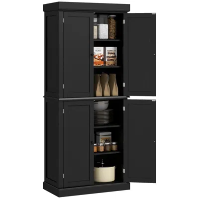 Streamdale Furniture Streamdale Black 72" Kitchen Pantry Cabinet
