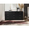 Streamdale Furniture Streamdale Black 9-drawer Bedroom Dresser: Ample Storage, Sturdy