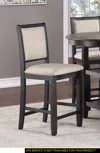 Streamdale Furniture Streamdale Black Finish Wooden Counter Height Chairs Set