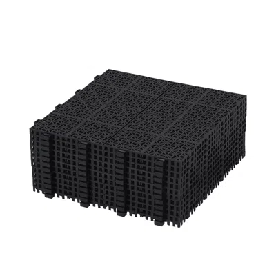 Streamdale Furniture Streamdale Black Interlocking Deck Tiles: Waterproof, Strong, All-weather
