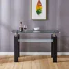 Streamdale Furniture Streamdale Black Mdf Console Table