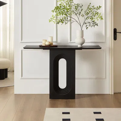 Streamdale Furniture Streamdale Black Modern Entryway Table - 47" Console