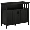 Streamdale Furniture Streamdale Black Sideboard Cabinet For Entryway