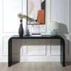 Shop Streamdale Furniture Streamdale Black Wood Console Table With Wood Beads