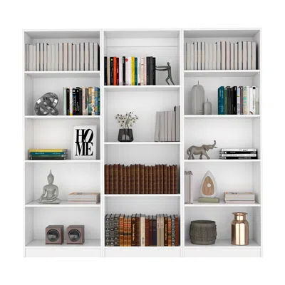 Streamdale Furniture Streamdale Blende 3 Piece Living Room Set With 3 Bookcases