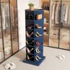 Streamdale Furniture Streamdale Blue 360 Rotating Shoe Cabinet 6 Layers