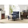 Streamdale Furniture Streamdale Blue Modern Chaise Lounge Sofa Recliner
