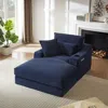 Streamdale Furniture Streamdale Blue Modern Cushioned Sofa Lounge Chair In Blue