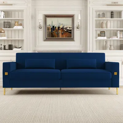 Streamdale Furniture Streamdale Blue Sofa