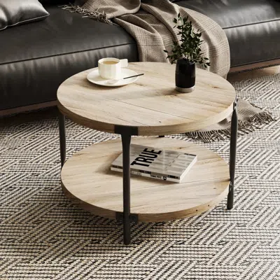 Streamdale Furniture Streamdale Bohemian Coffee Table - Modern Minimalist, Natural Wood