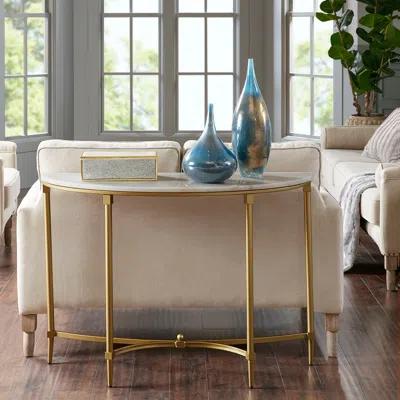 Streamdale Furniture Streamdale Bordeaux Console Table In Gold