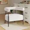 Streamdale Furniture Streamdale Boucle Accent Chair With Frame