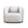 Streamdale Furniture Streamdale Boucle Fabric Accent Sofa Chair, Japandi Style Armchair