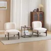 Streamdale Furniture Streamdale Boucle Lounge Chairs - Modern, Solid Wood Frame